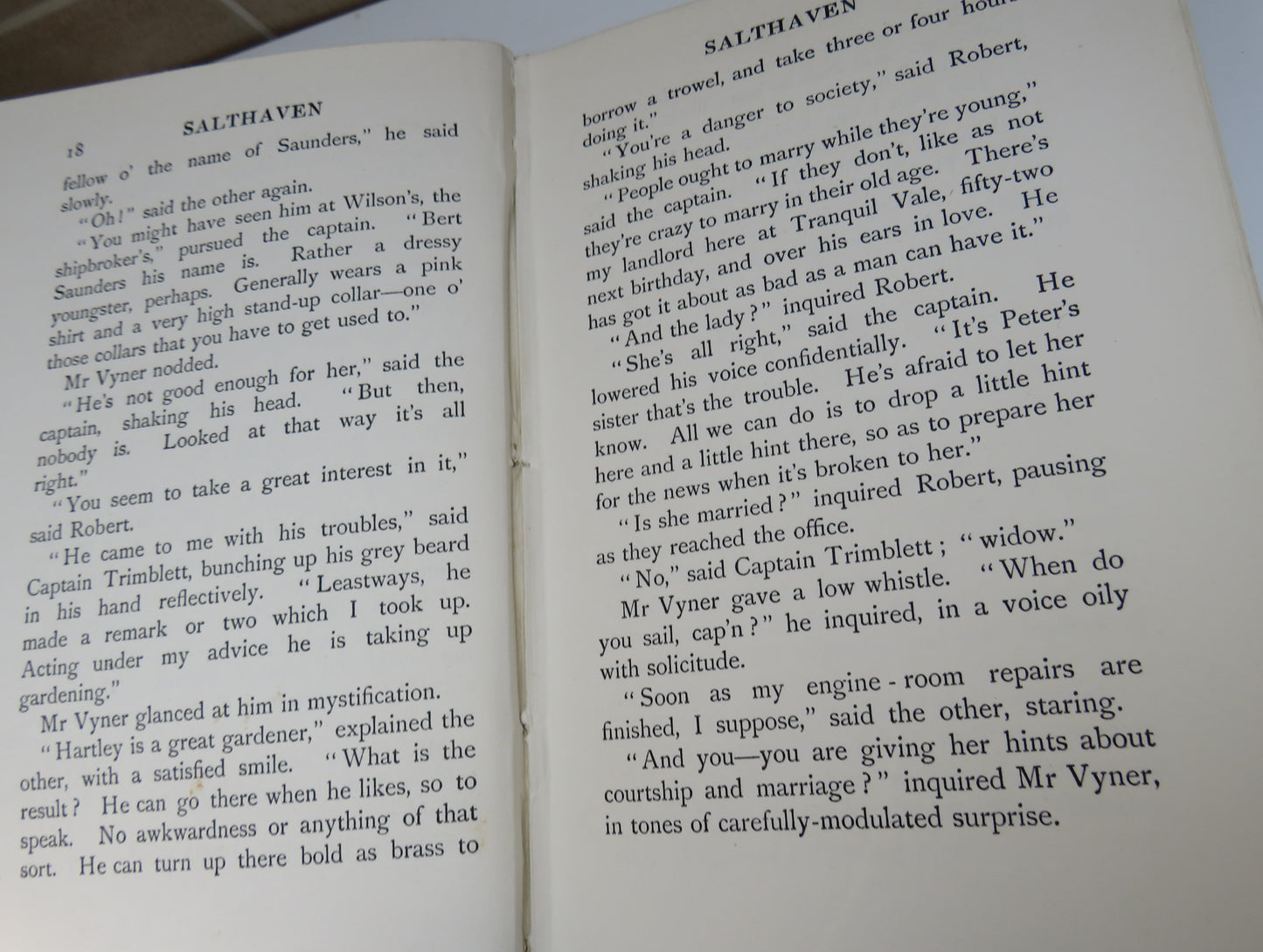 Salthaven By W.W. Jacobs 1908 First Edition