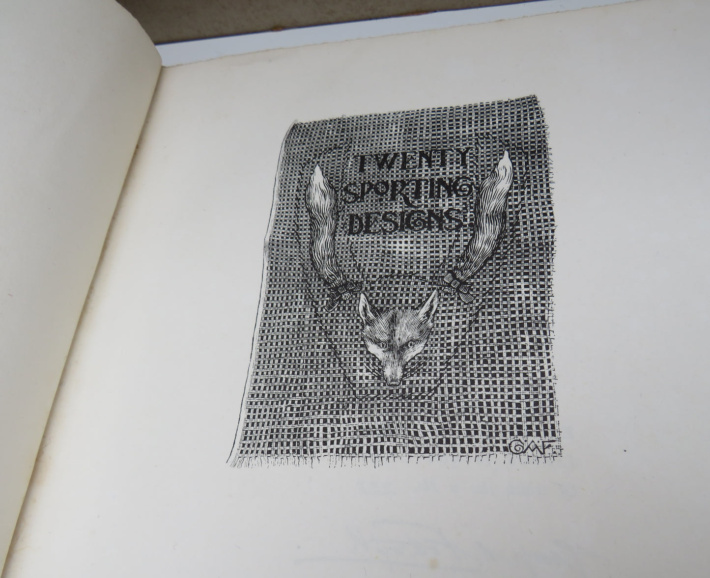 Twenty Sporting Designs With Selections From The Poets By George A.Fothergill Author Signed