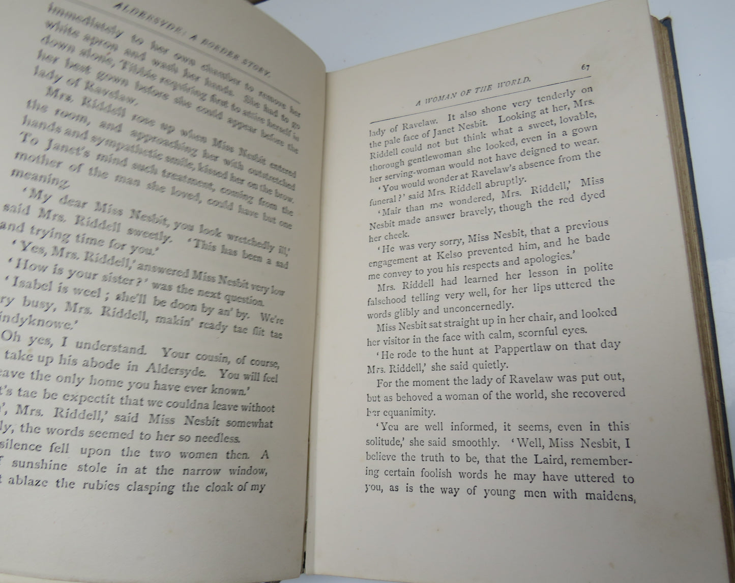 Aldersyde A Border Story Of Seventy Years Ago By Annie Swan 1892