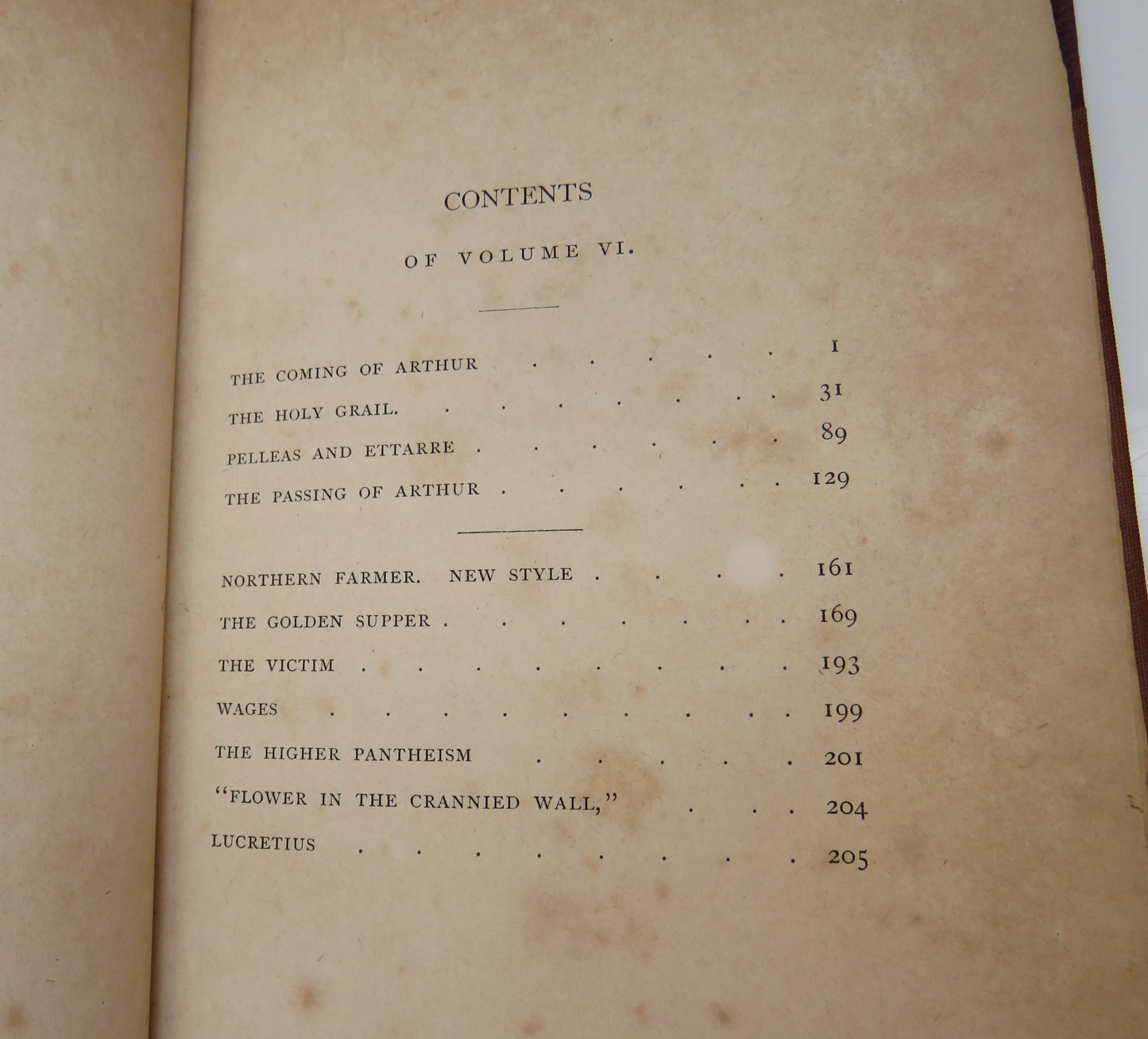 The Poetical Works Of Alfred Tennyson Volume VI 1870