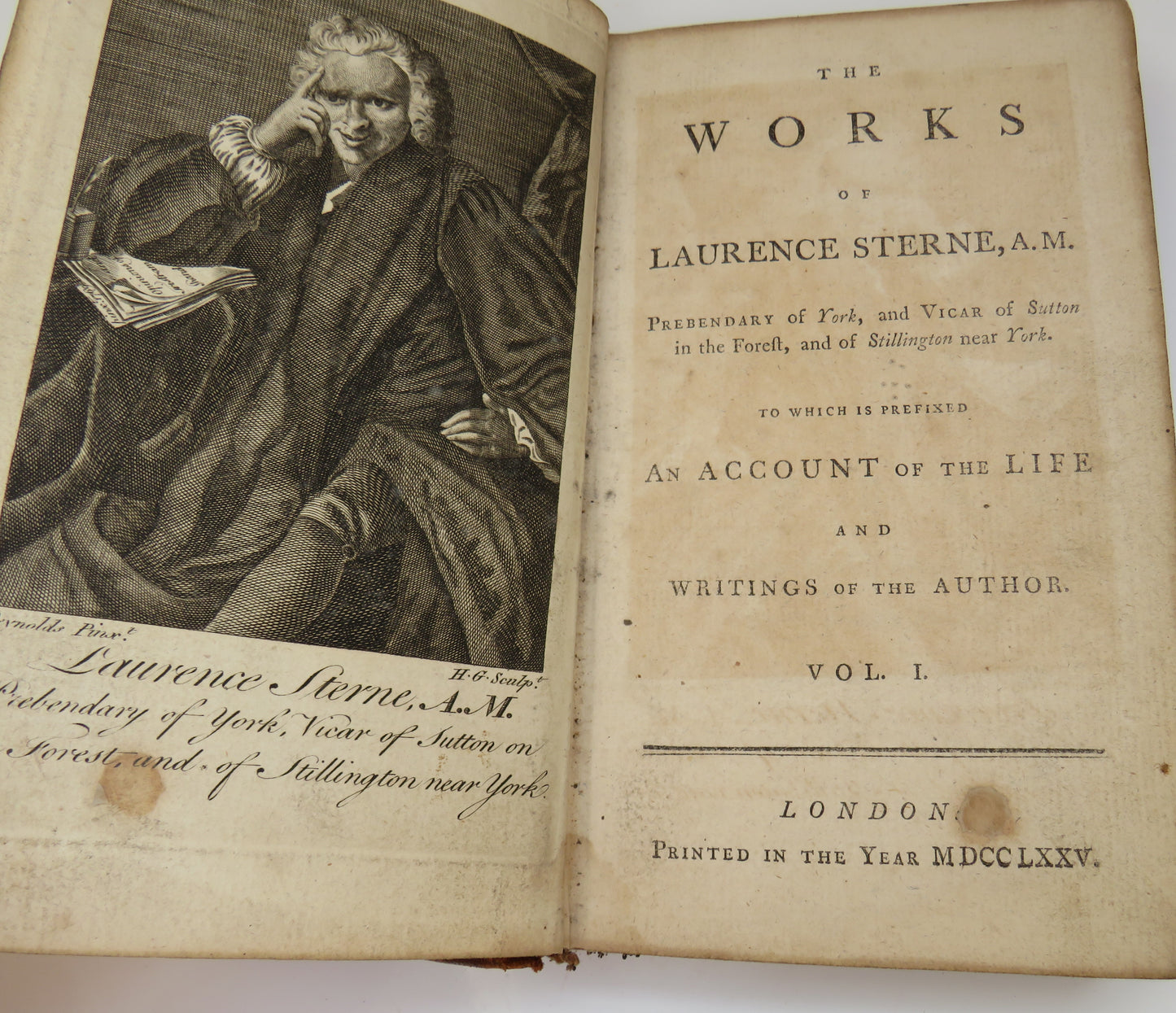The Works Of Laurence Sterne, A.M An Account Of The Life And Writings Of The Author Volume I 1775