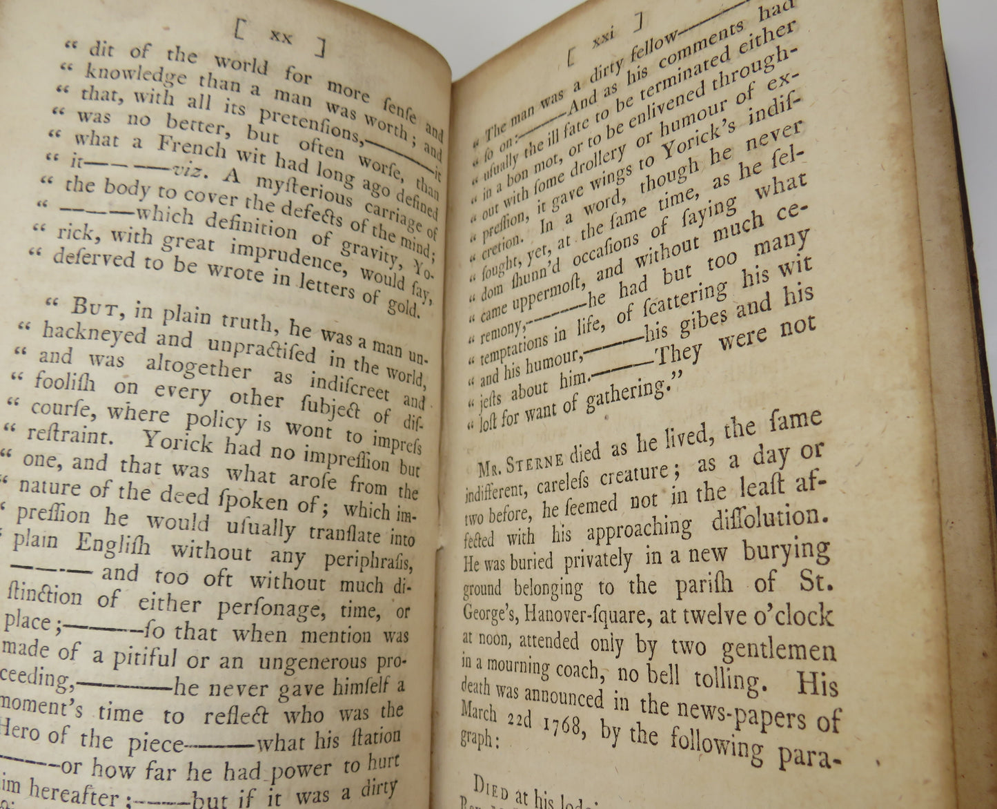 The Works Of Laurence Sterne, A.M An Account Of The Life And Writings Of The Author Volume I 1775
