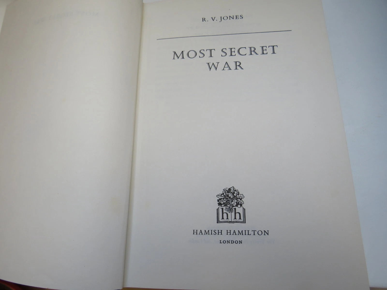 Most Secret War by R. V. Jones, Book Image 4