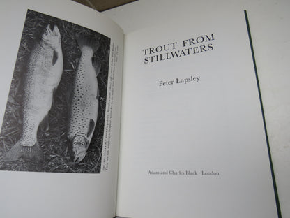 Trout From Stillwaters By Peter Lapsley 1981 Author Signed book image 4