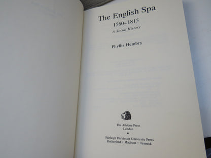 The English Spa 1560-1815 A Social History By Phyllis Hembry 1990 book image 4