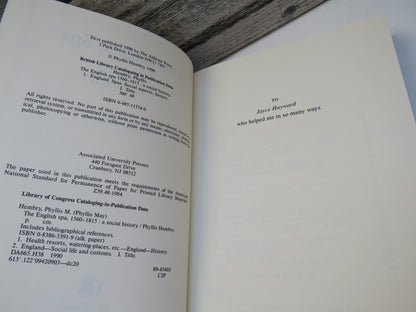 The English Spa 1560-1815 A Social History By Phyllis Hembry 1990 book image 5
