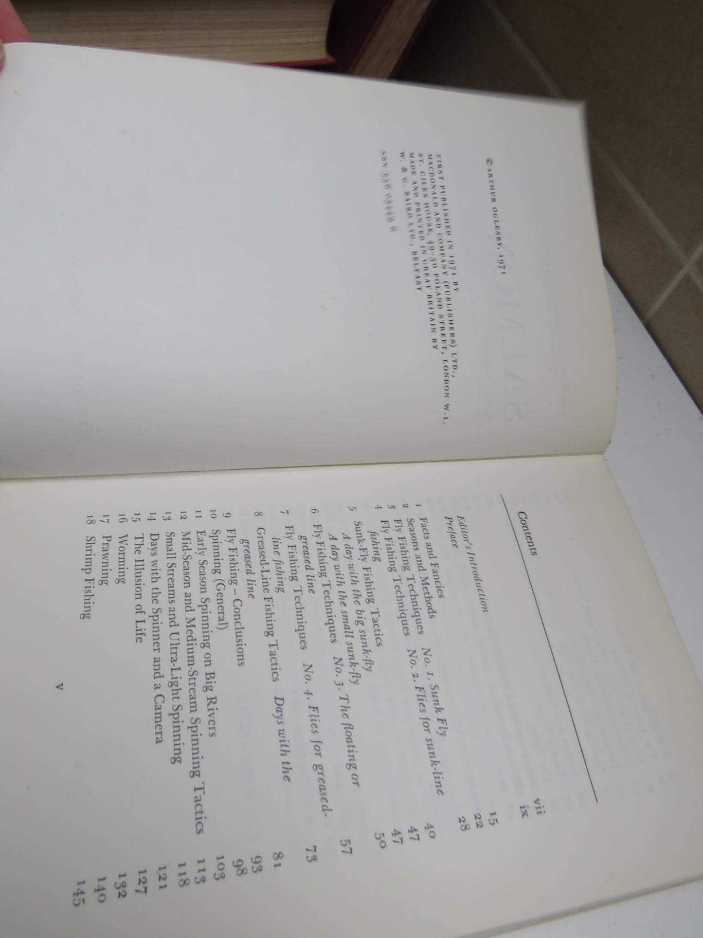 Salmon By Arthur Oglesby The Richard Walker Angling Library 1971