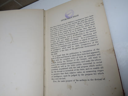 Mentally Defective Children by Alfred Binet and Th. Simon 1914 book image 5