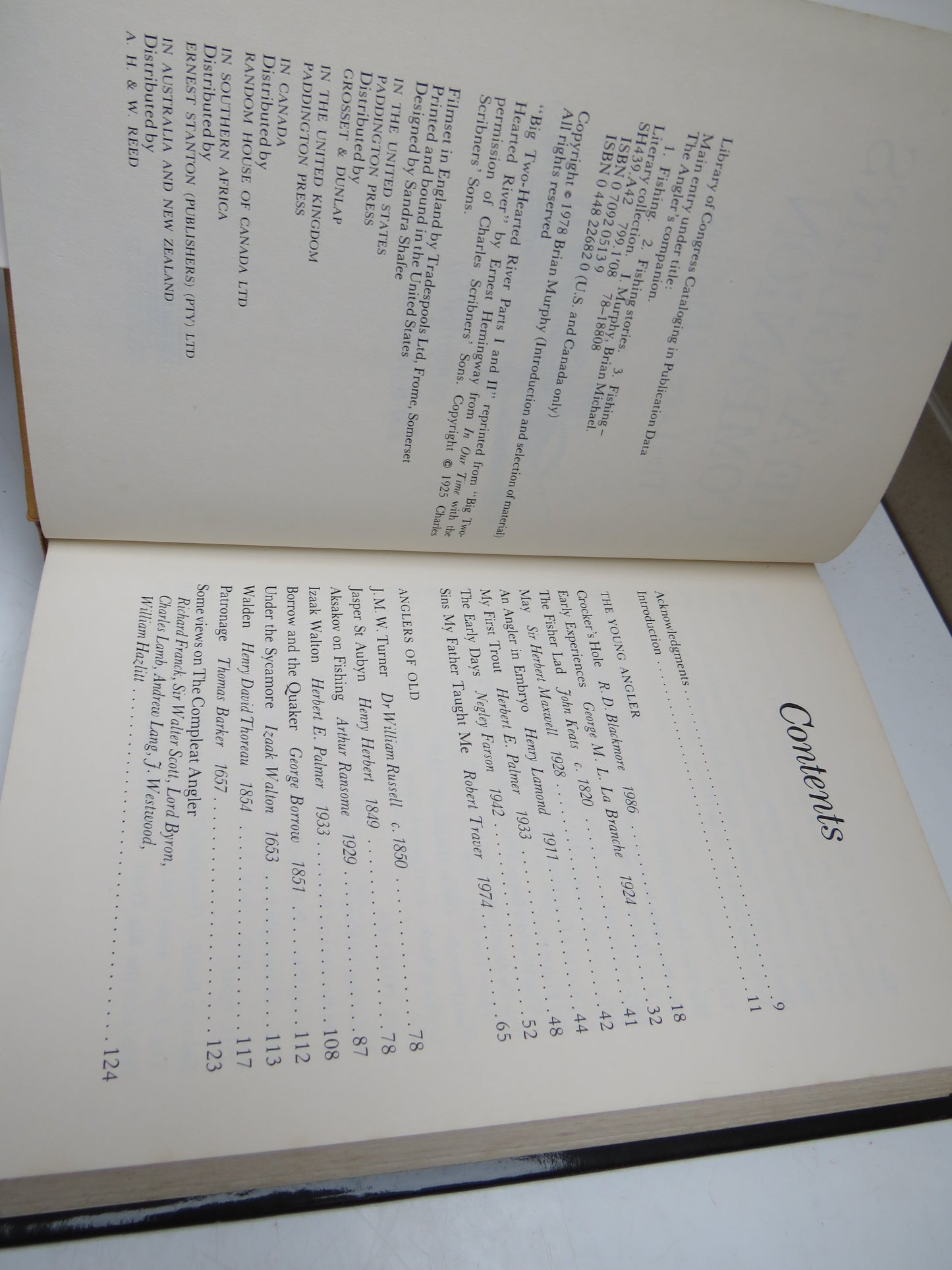 The Angler's Companion The Lore of Fishing Compiled By Brian Murphy 1978