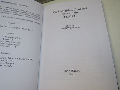 The Lochmaben Court and Council Book 1612-1721 Edited by John B Wilson 2001 book image 3