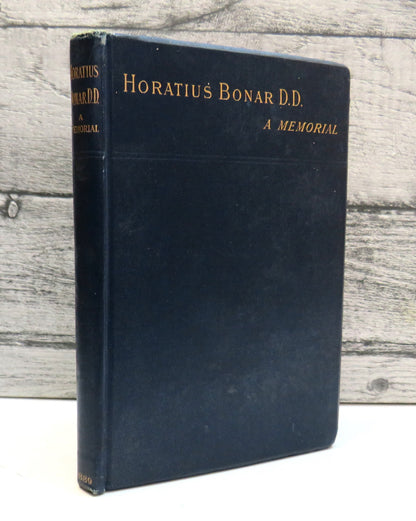 Horatius Bonar, D.D. A Memorial 1889 book front cover