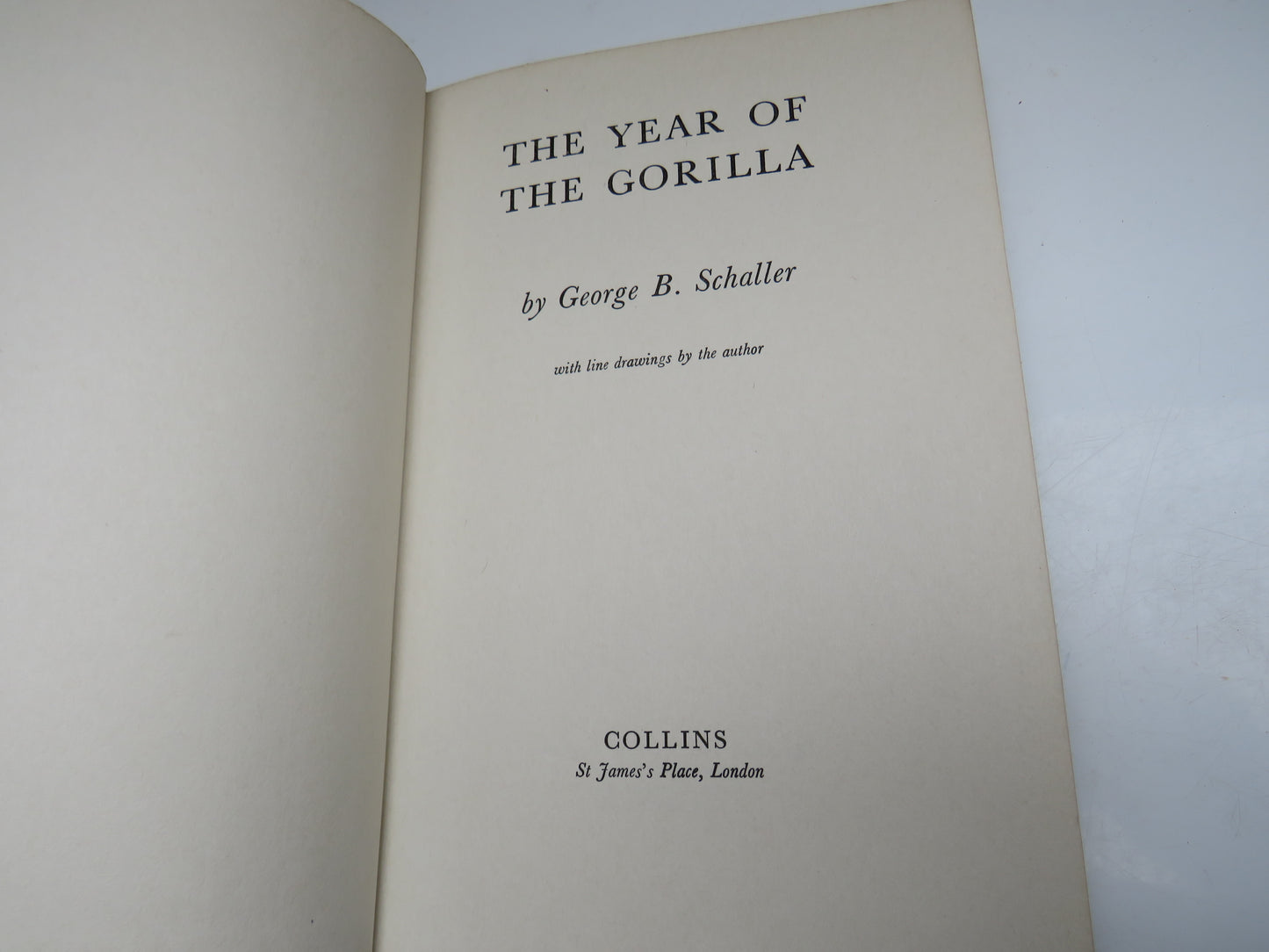 The Year of The Gorilla by George B. Schaller 1965