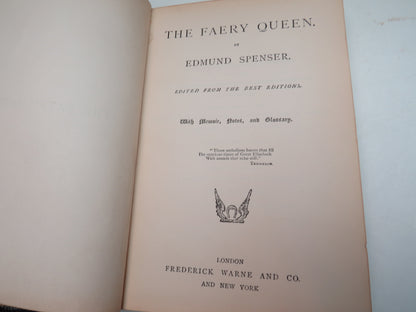 The Faery Queen By Edmund Spenser