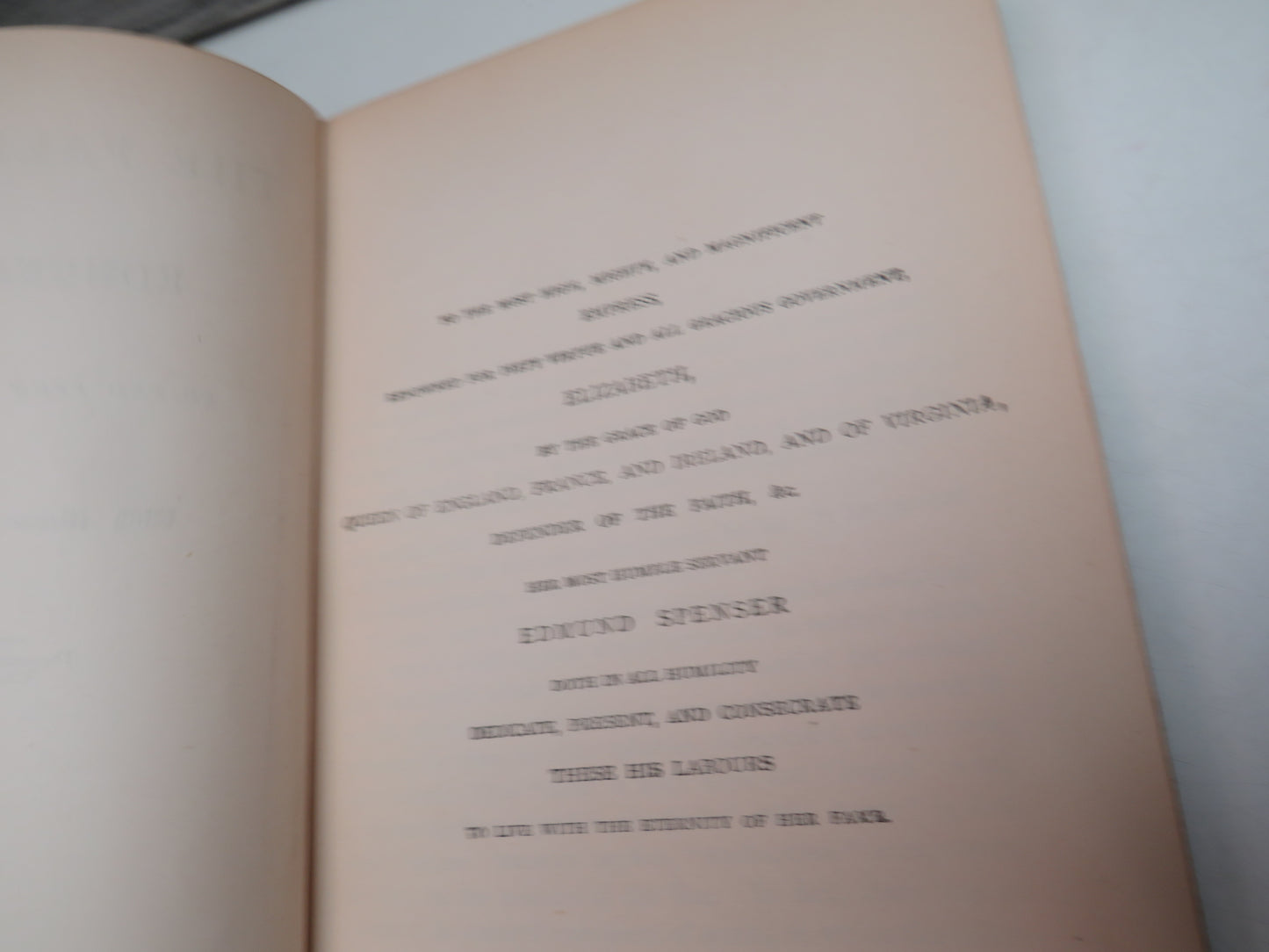 The Faery Queen By Edmund Spenser