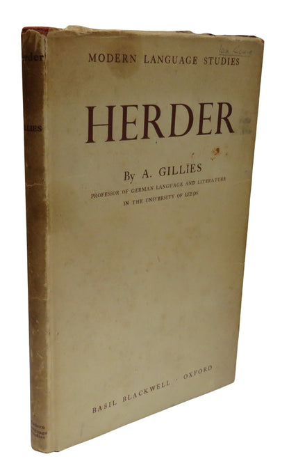 Modern Language Studies Herder By A. Gillies 1945 book front cover
