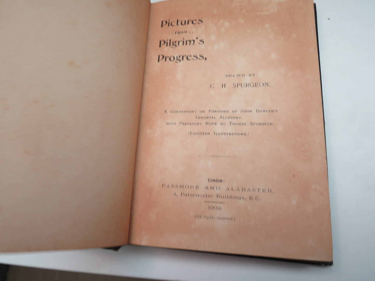 Pictures From Pilgrim's Progress Drawn By C H Spurgeon 1903