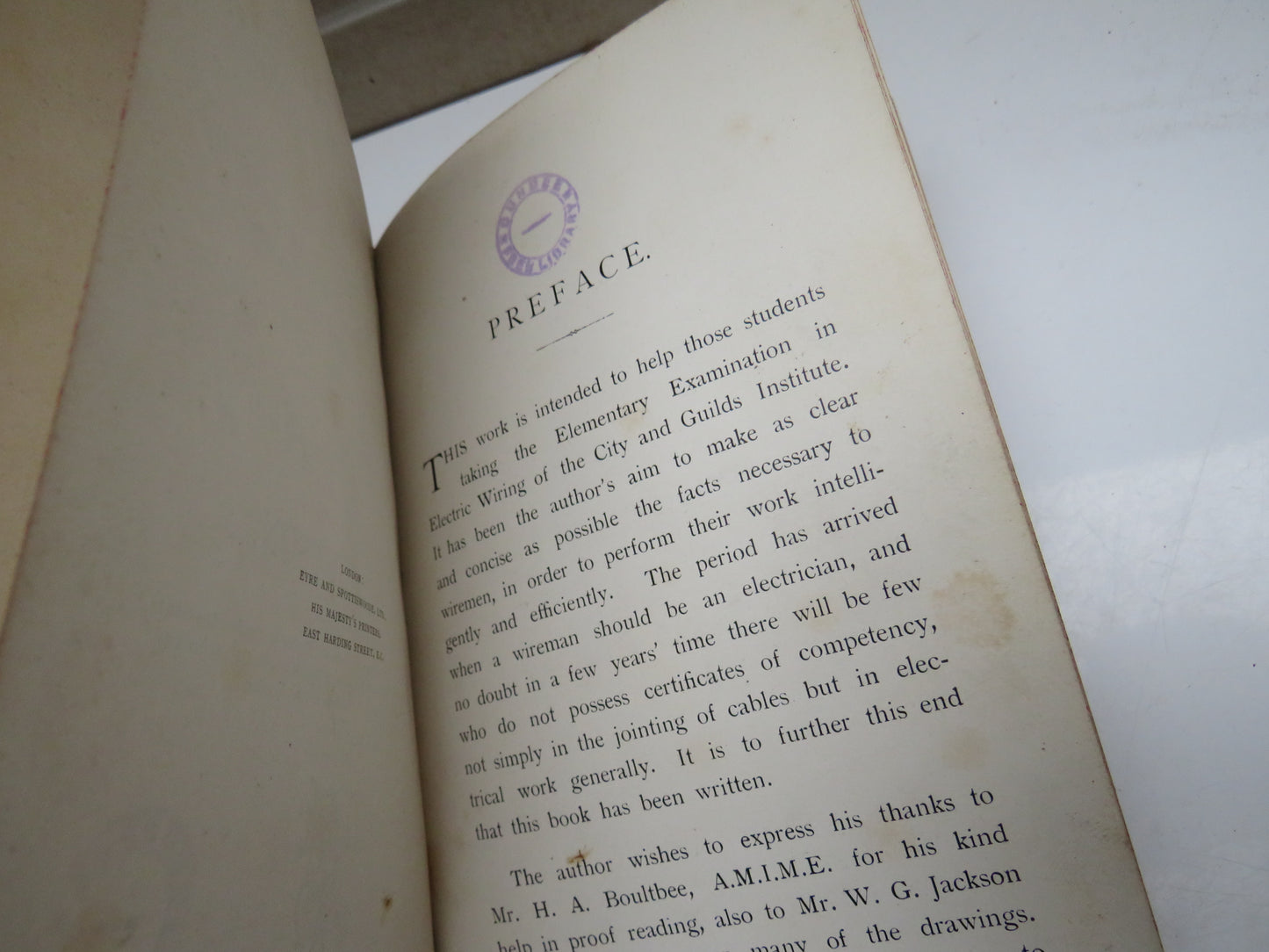 The Theory and Practice of Electric Wiring By W.S. Ibbetson 1909