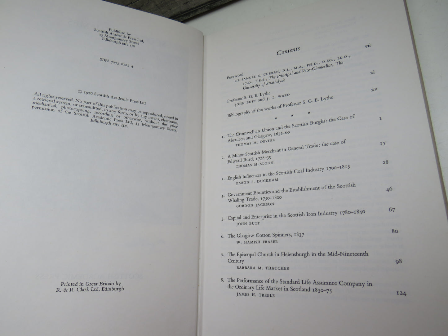 Scottish Themes Essays In Honour of Professor S. G. E. Lythe 1976