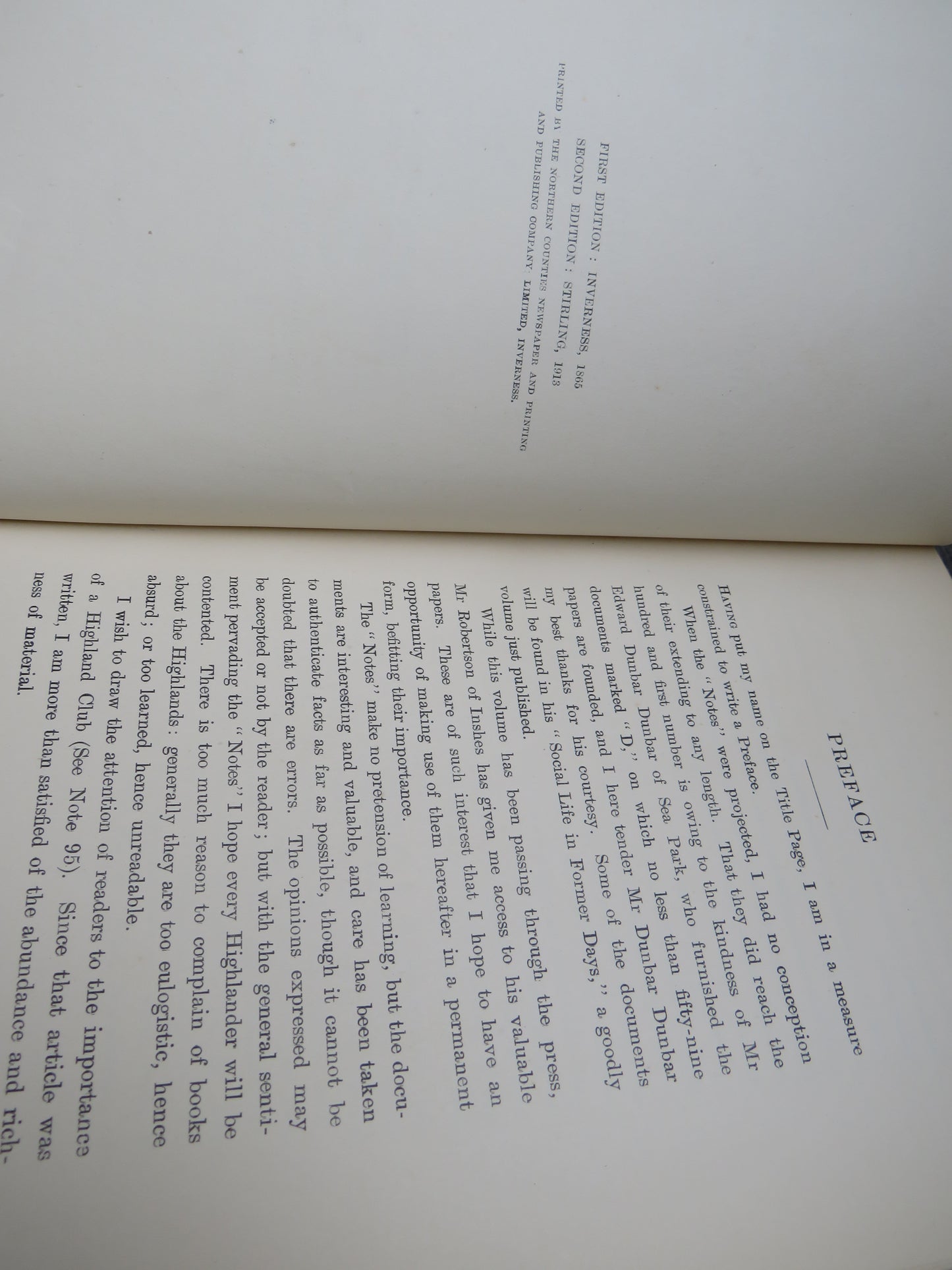 Antiquarian Notes A Series of Papers Regarding Families and Places In The Highlands By Charles Fraser-Mackintosh 1913