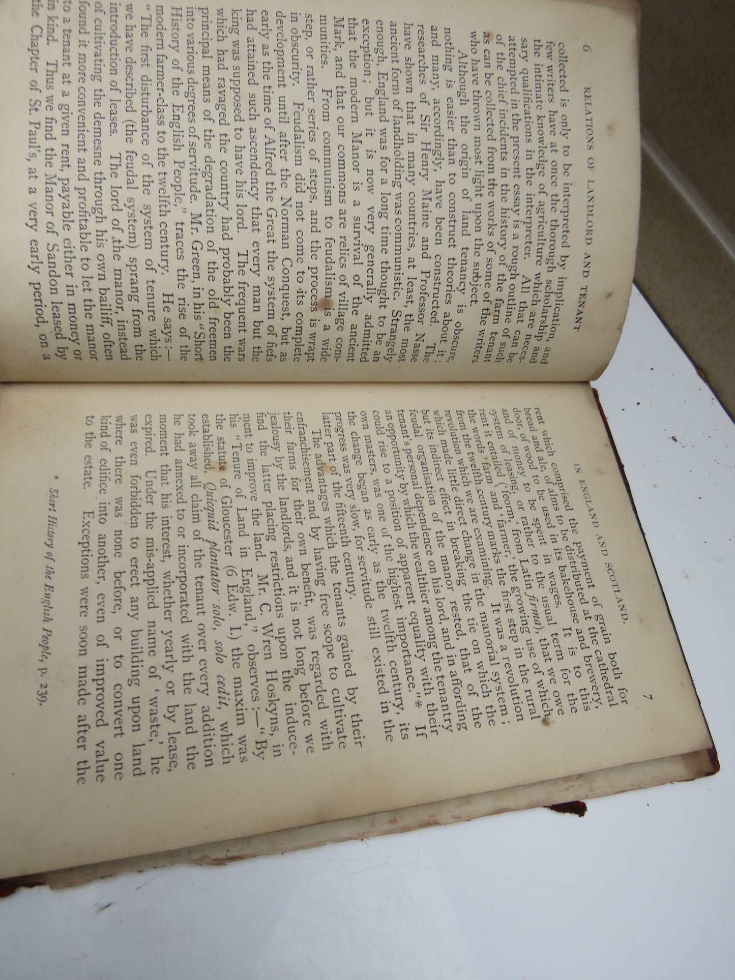 The Relations of Landlord and Tenant In England and Scotland by William E. Bear 1876