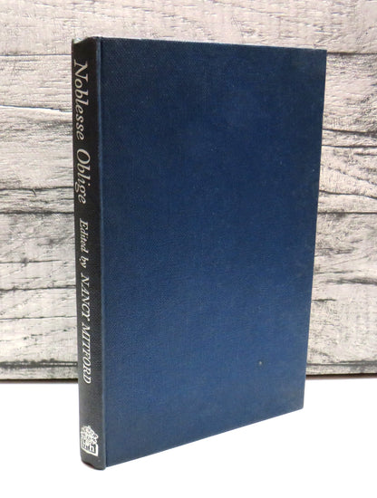 Noblesse Oblige An Enquiry Into The Identifiable Characteristics Of The English Aristocracy By Alan  book front cover