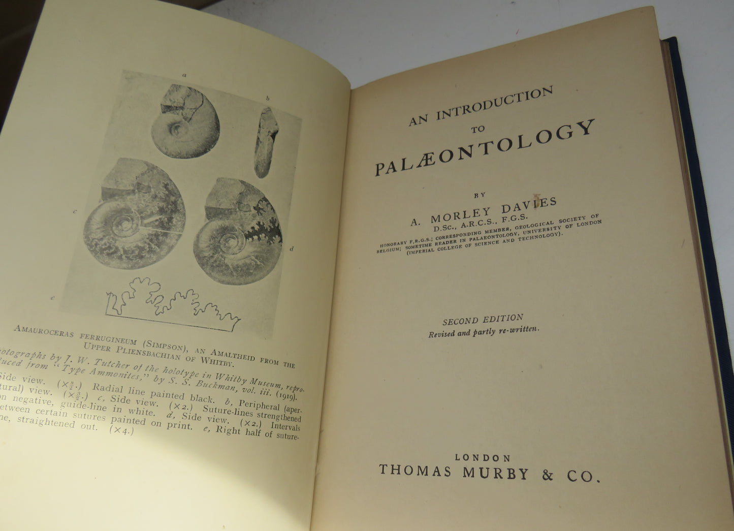 An Introduction to Palaeontology by A. Morley Davies, 1951