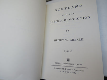 Scotland and The French Revolution By Henry W. Meikle (1912) 1969 Reprint book image 4