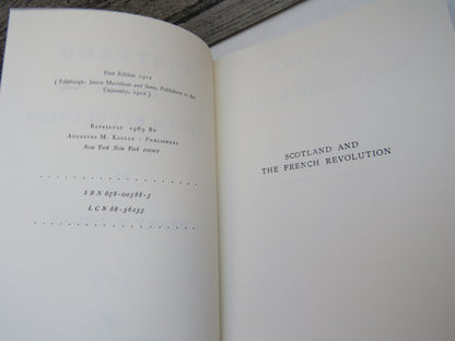 Scotland and The French Revolution By Henry W. Meikle (1912) 1969 Reprint book image 5
