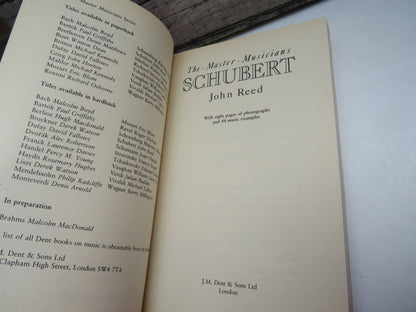 The Master Musicians Schubert By John Reed 1988 book image 4