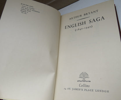 English Saga 1840-1940 by Arthur Bryant, 1947 book image 5