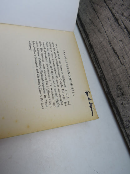 Landscapes & Memories An Intermittent Autobiography By John Prebble 1993 book image 3