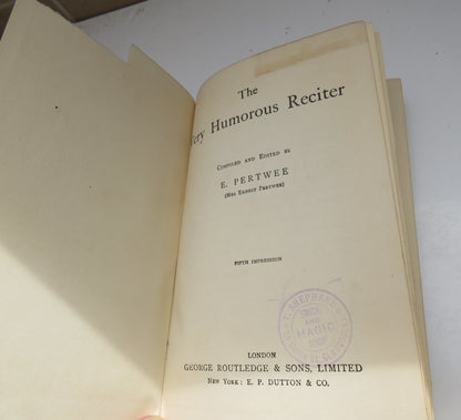 The Very Humorous Reciter, Compiled and Edited by E. Pertwee book image 4