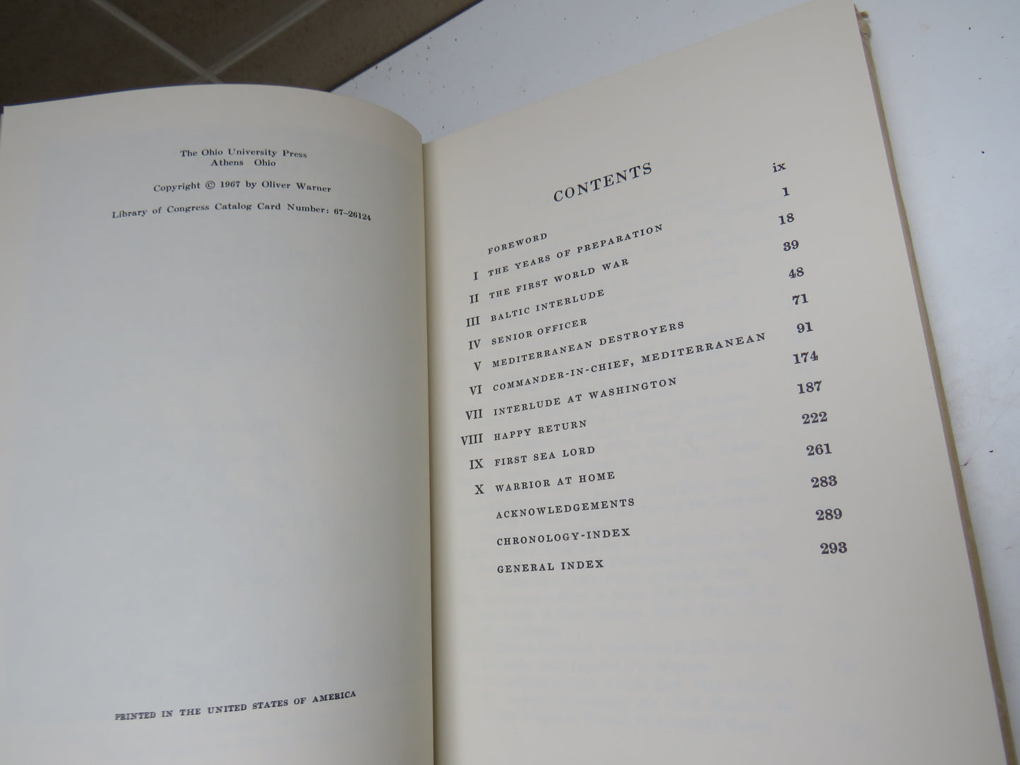 Admiral of the Fleet: Cunningham of Hyndhope A Battle For The Mediterranean A Memoir by Oliver Warner 1967