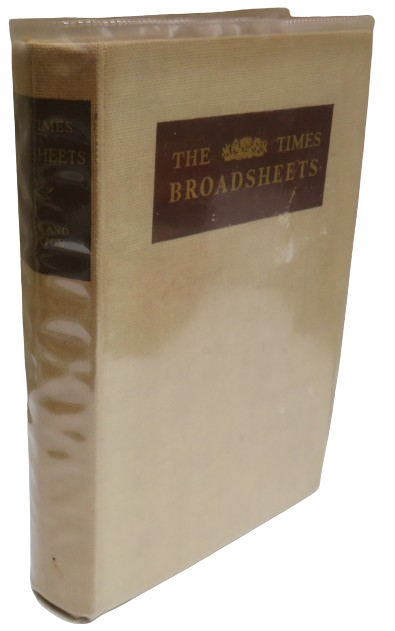 The Times Broadsheets 264 Passages From English Literature Chosen By The Times and Brought Together in One Volume