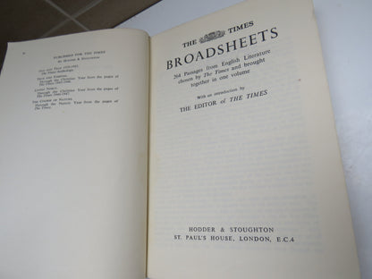 The Times Broadsheets 264 Passages From English Literature Chosen By The Times and Brought Together  book image 4