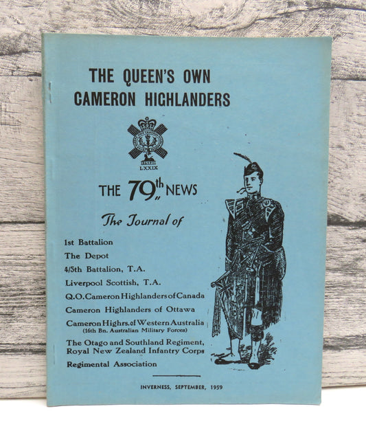 The Queen's Own Cameron Highlanders The 79th News - September 1959