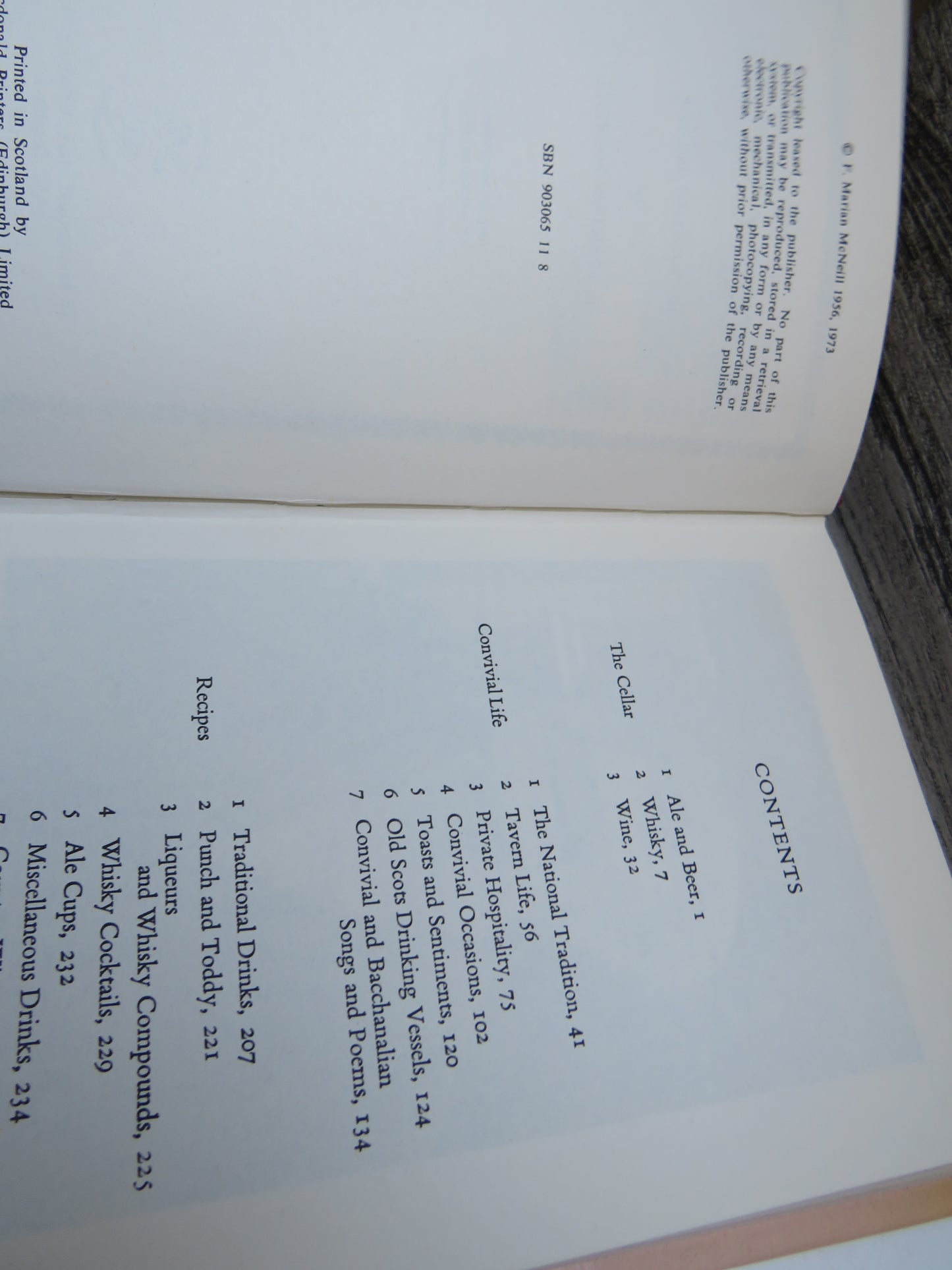 The Scots Cellar Its Traditions and Lore by F. Marian McNeill 1973