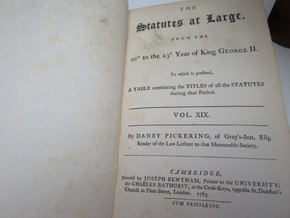 The Statutes At Large From King George II Vol XIX, XX, XXI XXII, XXIII  1765, 1766 book image 7