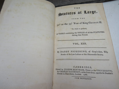 The Statutes At Large From King George II Vol XIX, XX, XXI XXII, XXIII  1765, 1766 book image 10