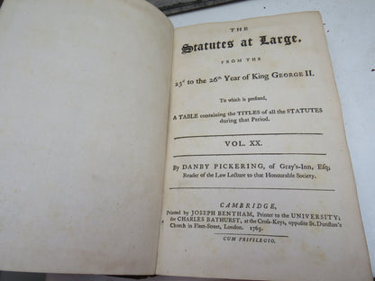 The Statutes At Large From King George II Vol XIX, XX, XXI XXII, XXIII  1765, 1766 book image 11