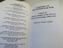 Load image into Gallery viewer, A History of the Peninsular War Volume IX Modern Studies of the War in Spain and Portugal 1808-1814 edited by Paddy Griffith
