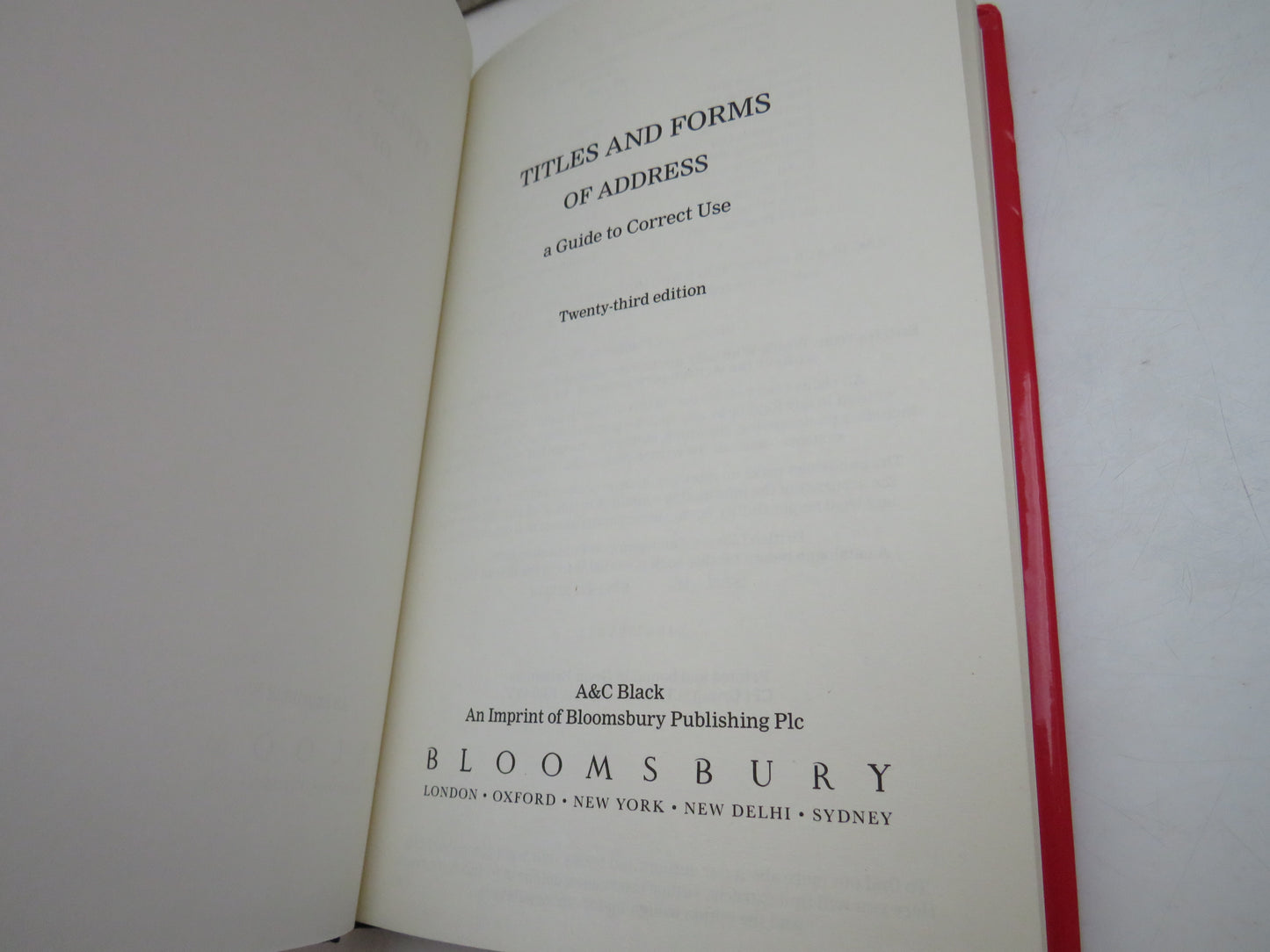 Titles and Forms of Address A Guide To Correct Use 2016