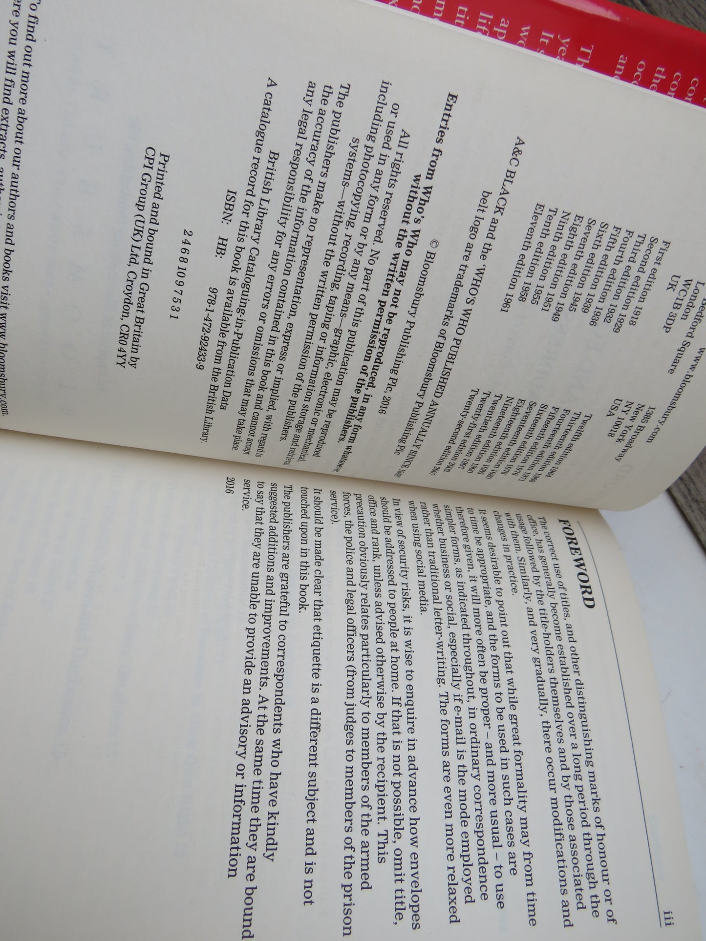 Titles and Forms of Address A Guide To Correct Use 2016