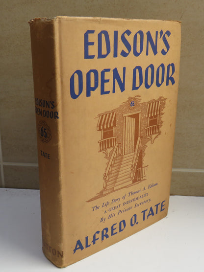 Edison's Open Door, The Life Story of Thomas A. Edison, A Great Individualist, by Alfred O. Tate, 19 book image 2