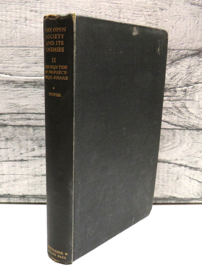 The Open Society And Its Enemies By K. R. Popper Volume II 1949 book front cover