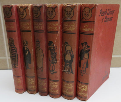 Punch Library Of Humour 6 Volumes Inc Punch At The Seaside, In Wig & Gown, Book of Sports, Scottish  book image 2