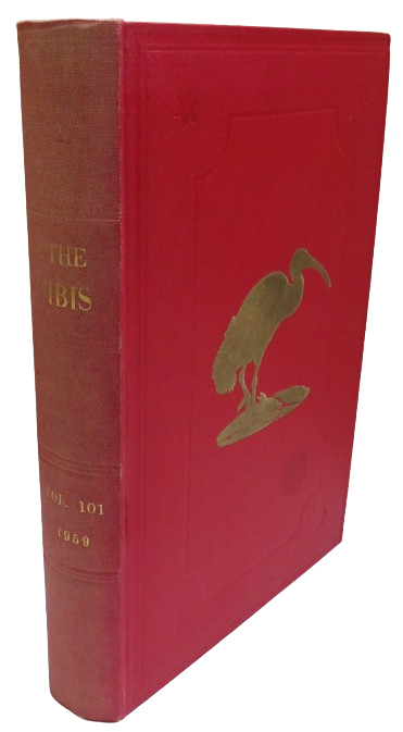 The Ibis Journal of the British Ornithologists Union Volume 101 1959 book front cover