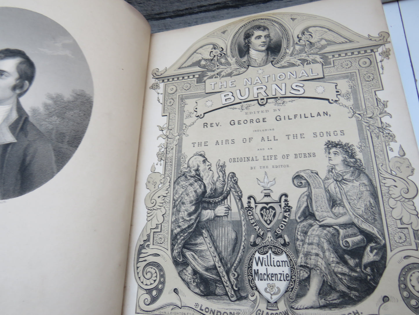 The National Burns Edited By Rev. George Gilfillan Including The Airs of All The Songs and An Original Life of Burns By The Editor