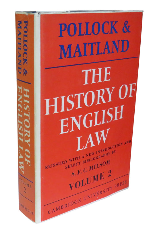 Front cover of 'the history of english law before the time of edward i by sir frederick pollock and frederic william maitland