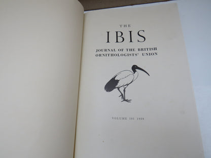 The Ibis Journal of the British Ornithologists Union Volume 101 1959 book image 5